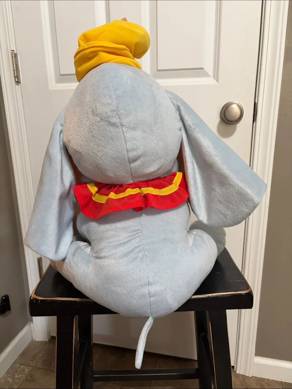 Plush Dumbo and Timoth Toy with Red Collar and Yellow Hat